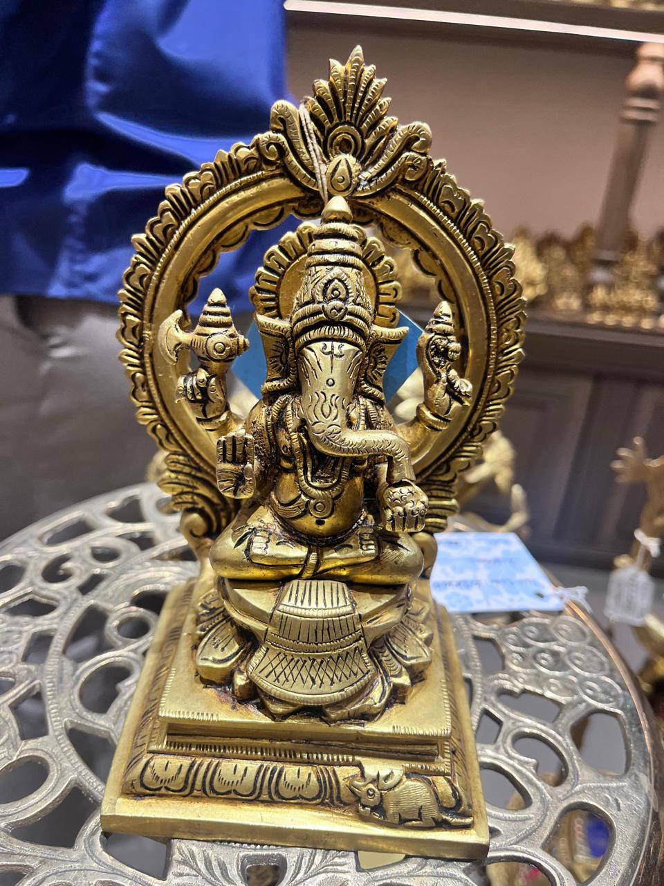 Brass Lord Ganesha Idol